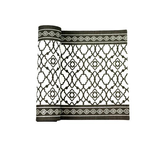 Rans Cotton Vintage Table Runner - Black - Main Image