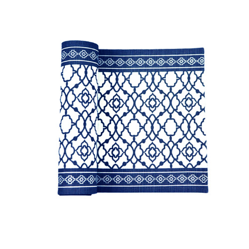 Rans Cotton Vintage Table Runner - Indigo - Main Image