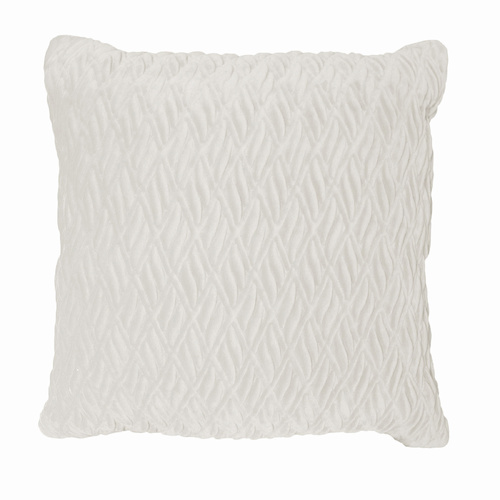 Rapee Pietra Filled Cushion - White 45cm x 45cm - Main Image