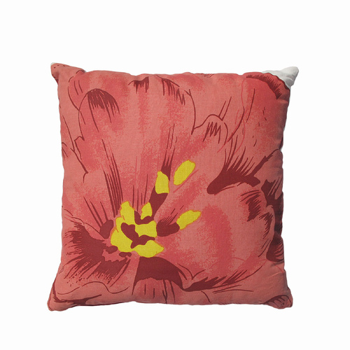 Rapee Poppy Filled Cushion - Red 50 cm x 50 cm - Main Image