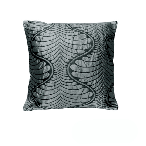 Rapee Decoration Cushion Cover Tux Leaf - Silver 50 x 50 cm - Main Image