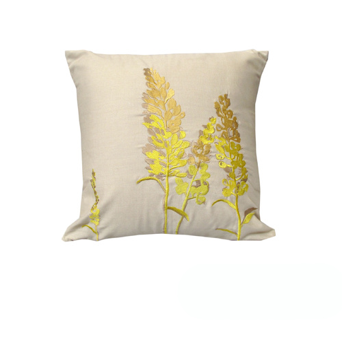 Rapee Eden Embroidery Cushion Cover - Wheat 43 x 43 cm - Main Image