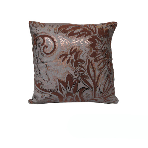 Rapee Moonlight Chocolate Metallic Print Cushion Cover 43 x 43 cm - Main Image