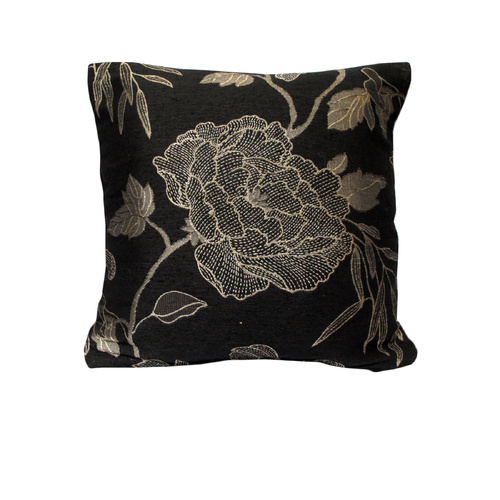 Rapee Sparro Jacquard Cushion Cover - Black 45 x 45 cm - Main Image
