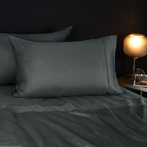 Morrissey 1700TC Cotton Rich Sheet Set Charcoal Queen - Main Image