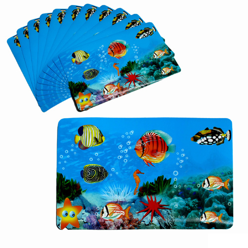 Set of 12 PVC Easy Care Placemats - Skuba - Main Image