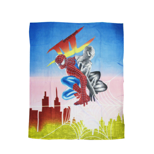 Spiderman Printed Polar Fleece Throw Rug 130 x 160 cm - Main Image