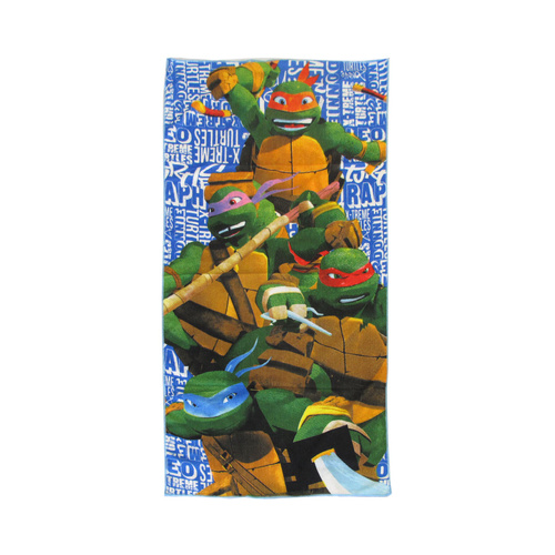 Bloomington Ninja Turtles Kids Cartoon Printed Microfiber Beach Towel 70 x 137 cm - Main Image