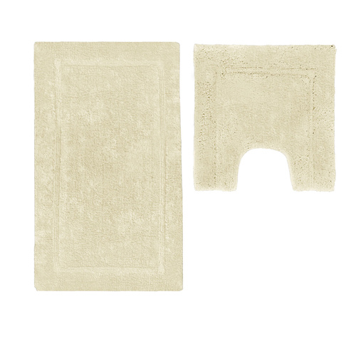 2200GSM 2 Pce Axel 100% Cotton Bath Mat Set Vanilla - Main Image