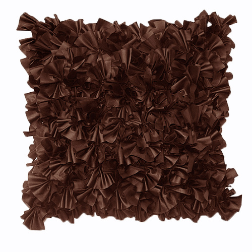 Sapphire Filled Cushion - Chocolate - Main Image