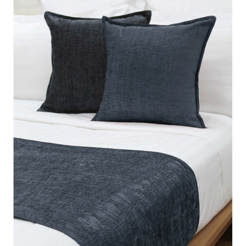 Jason Parker Ink Blue Bed Runner King - Main Image
