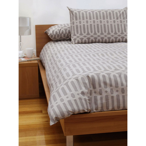 Jason Linx Sand Quilt Cover Set Queen - Main Image