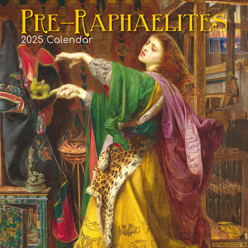 Pre-Raphaelites - 2025 Square Wall Calendar Arts 16 Months Premium Planner Gift - Main Image