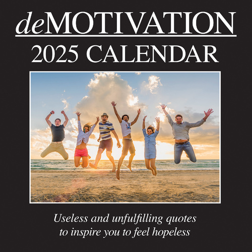 Demotivation - 2025 Square Wall Calendar 16 Months Premium Planner New Year Gift - Main Image