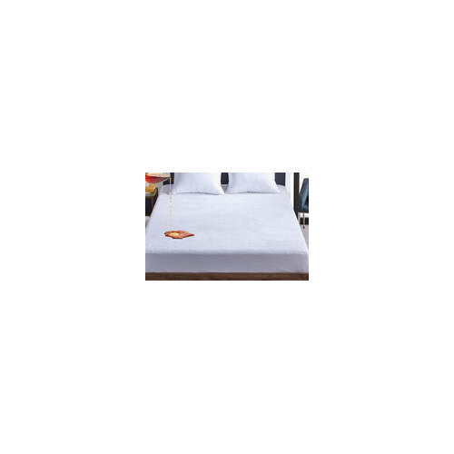 coral fleece waterproof fitted mattress protector single - Main Image
