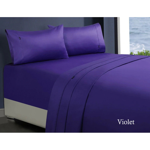 1000tc egyptian cotton sheet set 1 mega king violet - Main Image