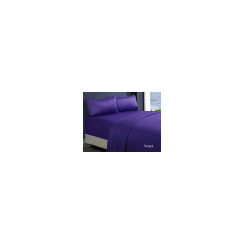 1000tc egyptian cotton sheet set 1 mega queen violet - Main Image