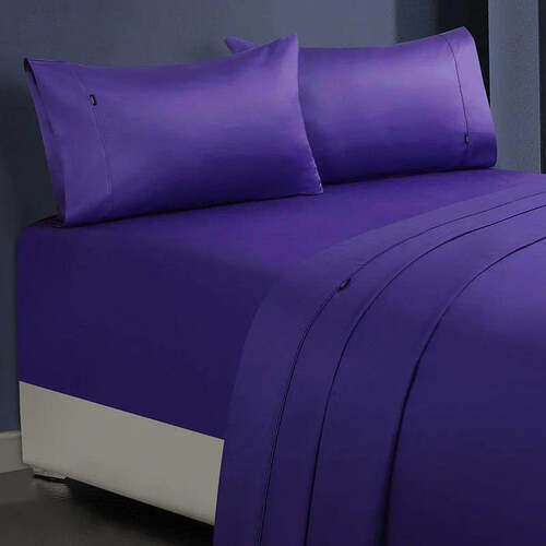1000tc egyptian cotton sheet set 1 queen violet - Main Image