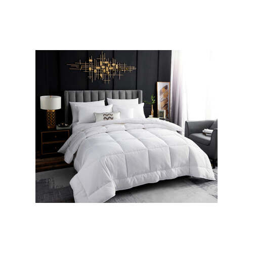 ultra warm winter weight down alternative quilt doona 800gsm king - Main Image