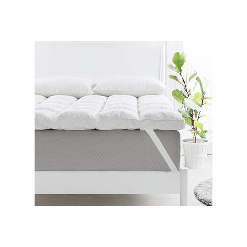 duck feather down mattress topper 1800gsm king king - Main Image