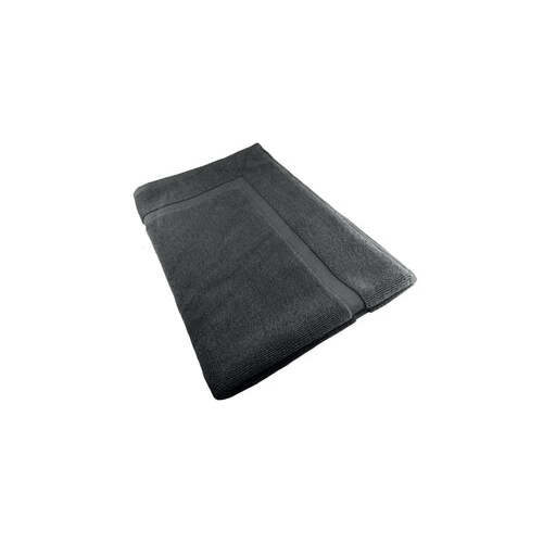 softouch ultra light quick dry premium cotton bath mat 900gsm charcoal - Main Image