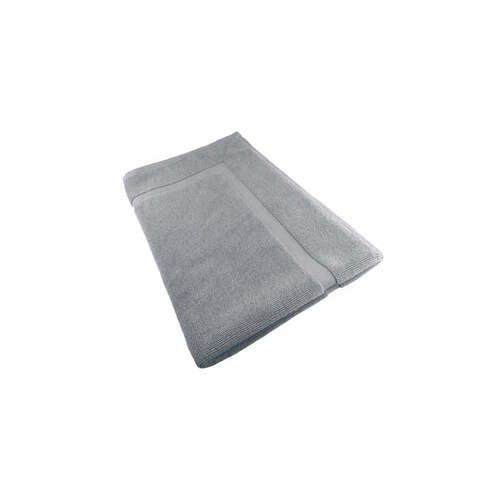 softouch ultra light quick dry premium cotton bath mat 900gsm silver - Main Image