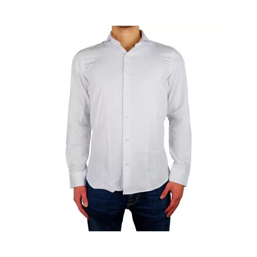Milano Shirt in Oxford White Cotton 43 IT Men - Main Image