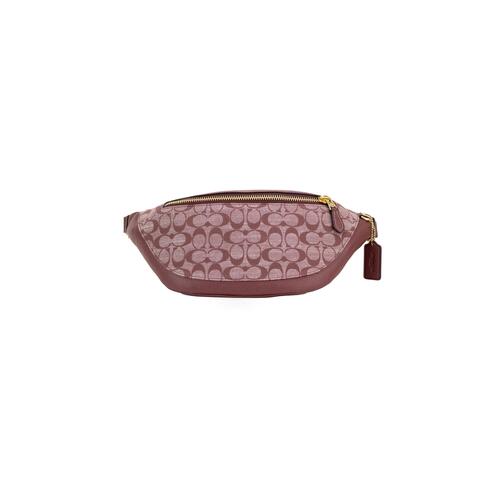 Warren Belt Bag: Coach Pebbled Leather and Signature Canvas One Size Women - Main Image