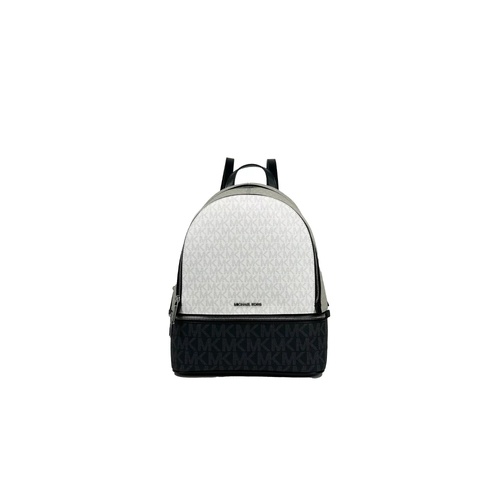 Michael Kors Women's Rhea Medium PVC Backpack Bookbag Optic White Multi - One Size - Main Image