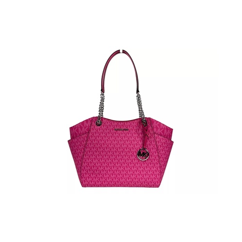 Michael Kors Women's Jet Set Large Chain Shoulder Tote Bag Dragon Fruit - One Size - Main Image