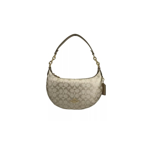 COACH Women's Payton Signature PVC Leather Shoulder Bag Champagne Gold - One Size - Main Image