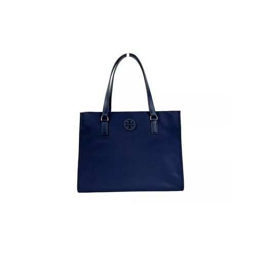 Tory Burch Women's Navy Ella Small Nylon Tote Bag Purse 160633 - One Size - Main Image