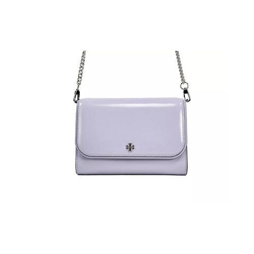 Tory Burch Women's Patent Emerson Patent Chain Wallet Crossbody Bag - One Size - Main Image