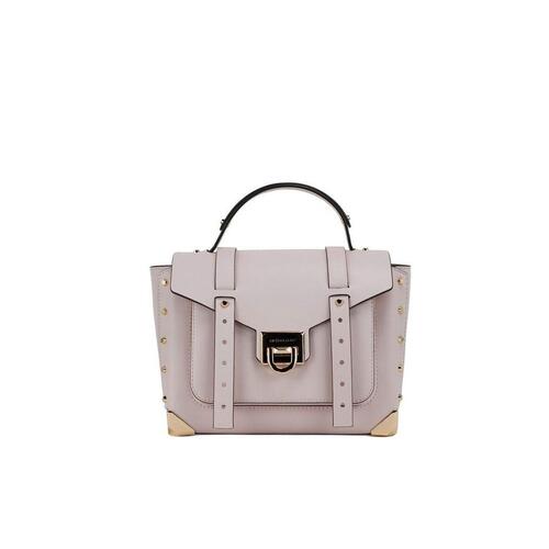 Michael Kors Women's Manhattan Medium Powder Blush Leather Top Handle Satchel Handbag - One Size - Main Image