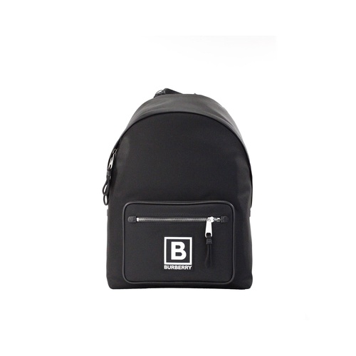 Burberry Men's Abbeydale Branded Stamp Black Nylon Backpack Shoulder Bookbag - One Size - Main Image
