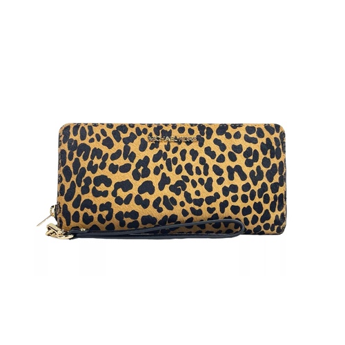 Michael Kors Women's Jet Set Animal Print Continental Wristlet Wallet - One Size - Main Image