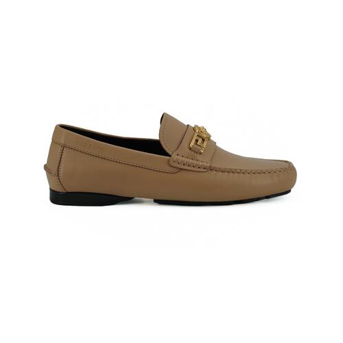Authentic Versace Mens Loafers in Beige Calf Leather 42 EU Men - Main Image