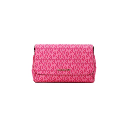 Michael Kors Women's Jet Set Medium Electric Pink Convertible Pouchette Crossbody Bag - One Size - Main Image