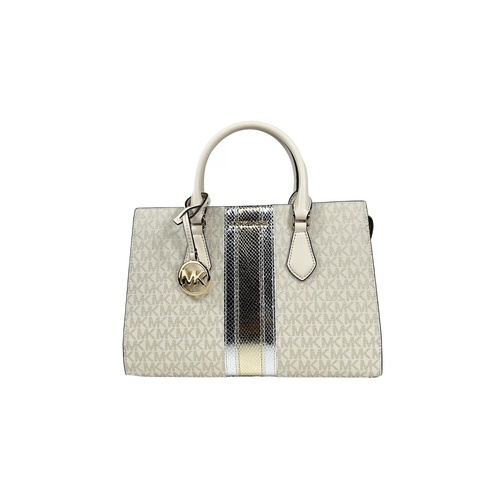 Michael Kors Women's Sheila Medium Crossbody Satchel Purse Bag Pale Gold - One Size - Main Image