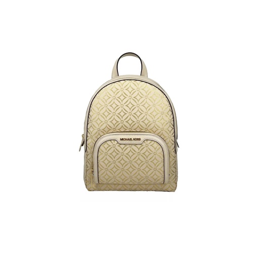 Michael Kors Women's Jaycee Medium Zip Pocket Backpack Bag Cream Gold - One Size - Main Image