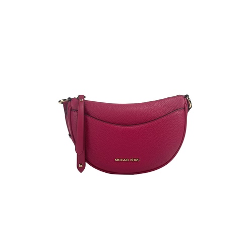 Michael Kors Women's Dover Small Pink Half Moon Crossbody Bag Purse - One Size - Main Image