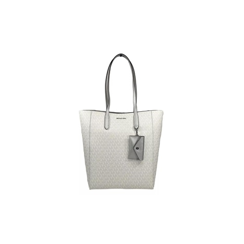 Michael Kors Women's Vincent With Card Case Large Tote Purse Bag Silver - One Size - Main Image