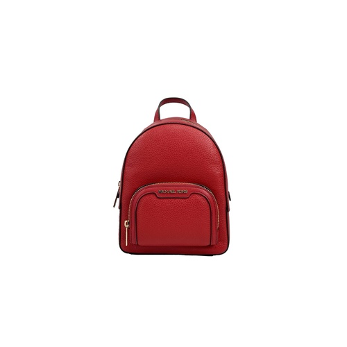 Michael Kors Women's Jaycee Mini XS Leather Zip Pocket Backpack Red - One Size - Main Image