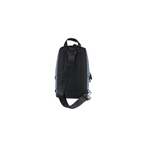 Michael Kors Men's Cooper Medium Navy Signature PVC Sling Backpack - One Size - Main Image