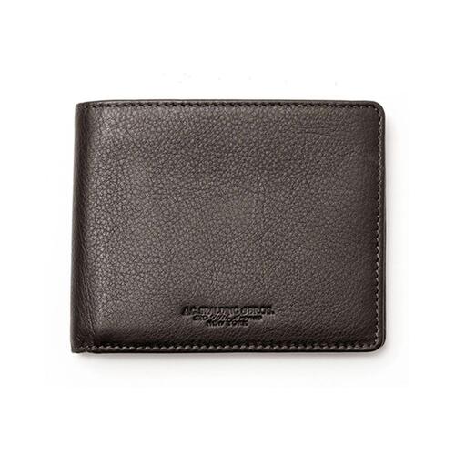 Integrated Anti RFID Dark Brown Leather Wallet One Size Men - Main Image
