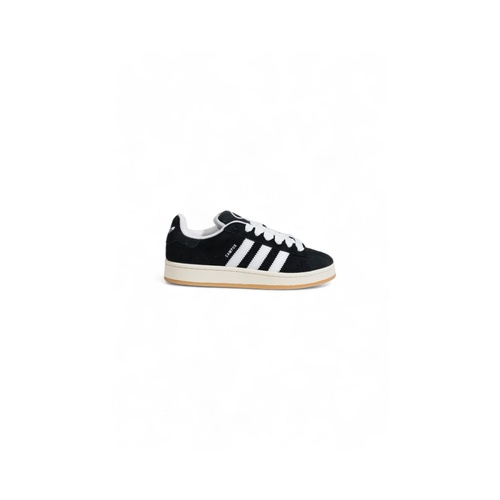 Adidas Women's Black Suede Leather Sneaker - 39 1/3 - Main Image