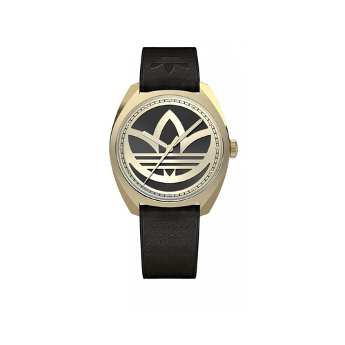 Adidas Women's Black Leather Watch - One Size - Main Image