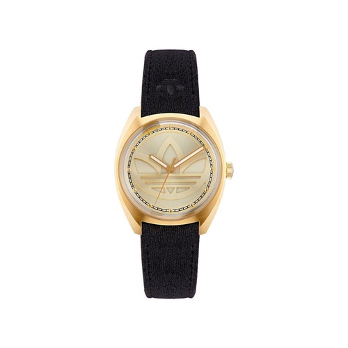 Adidas Women's Black Leather Watch - One Size - Main Image