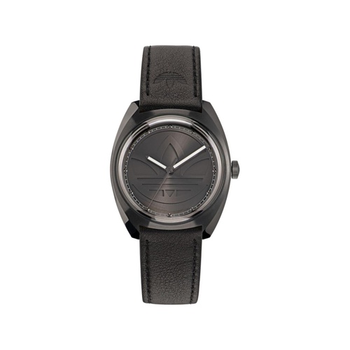 Adidas Women's Black Leather Watch - One Size - Main Image