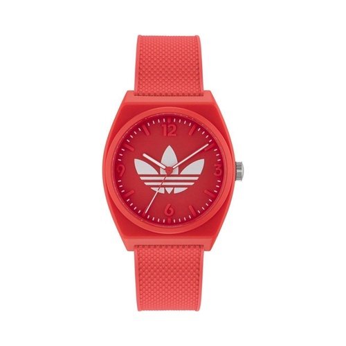 Adidas Unisex's Red Silicone Watch - One Size - Main Image